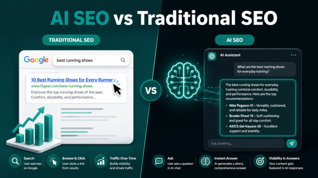 AI SEO vs traditional SEO