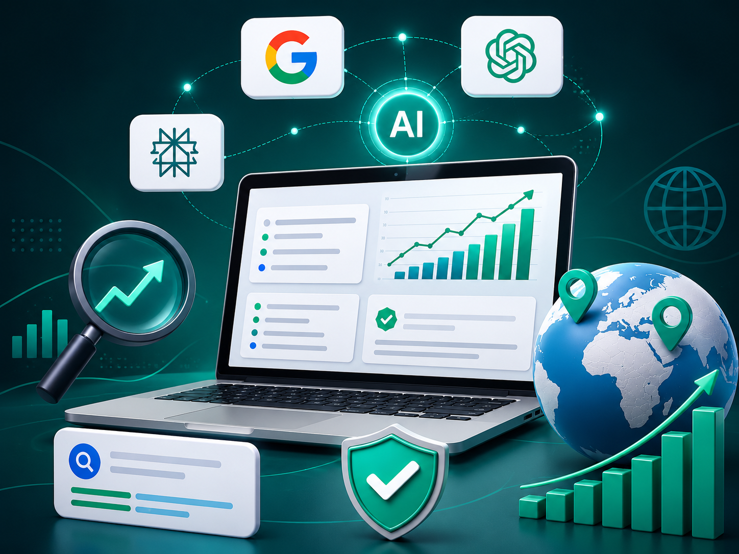 AI SEO service - rank on Google, ChatGPT and Perplexity