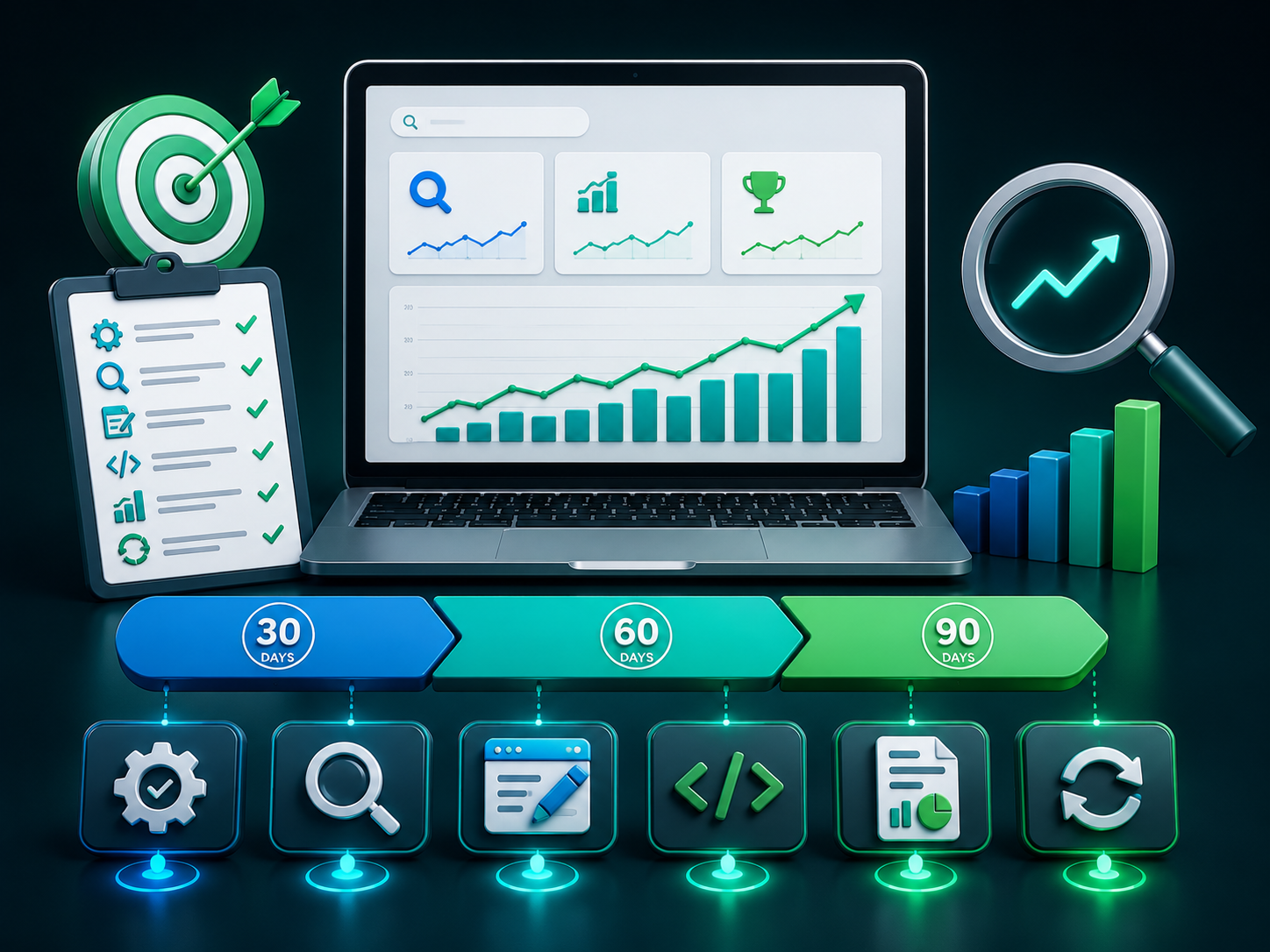 AI SEO audit process