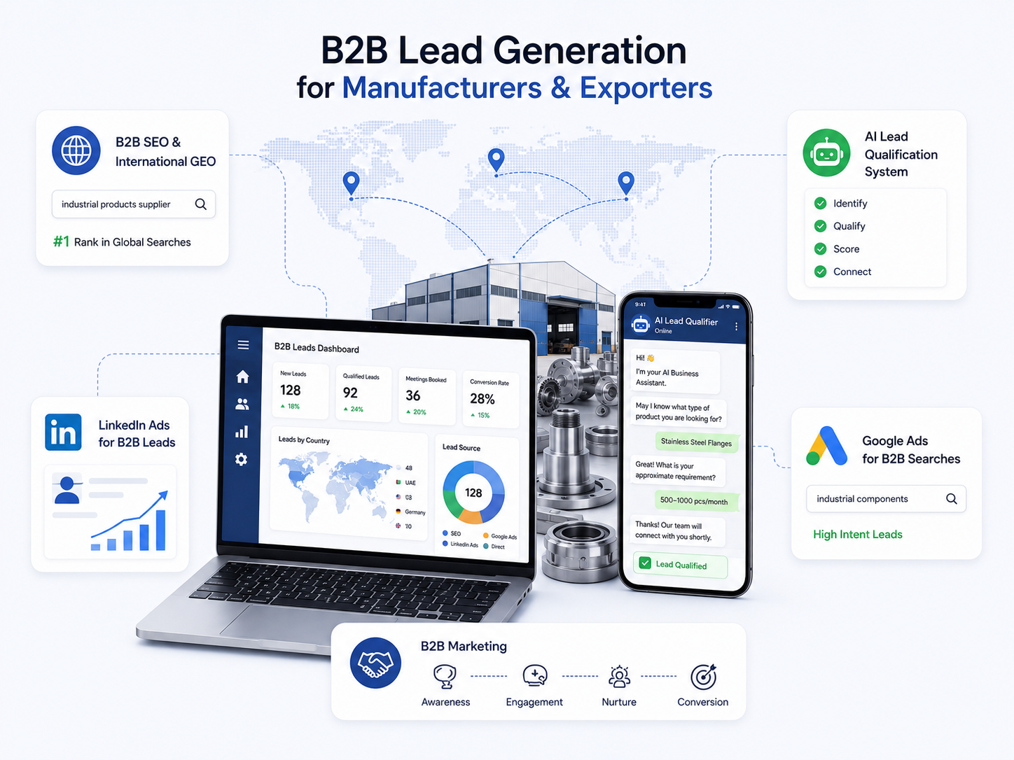Manufacturing export B2B marketing India UAE