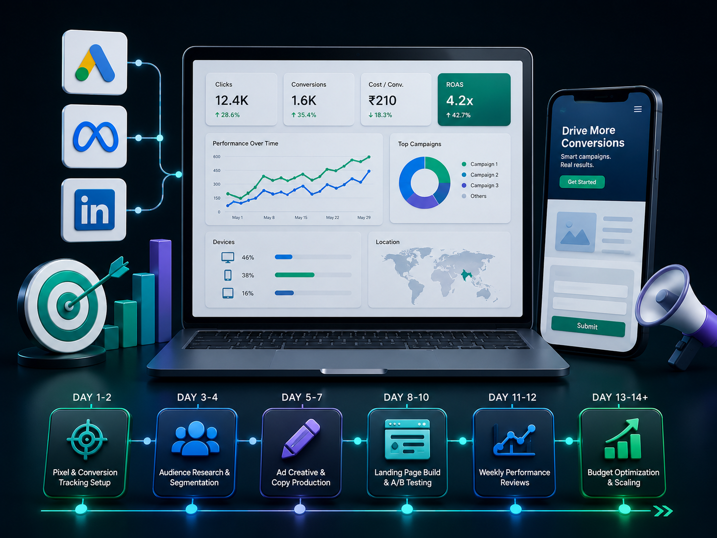 Performance marketing campaign process