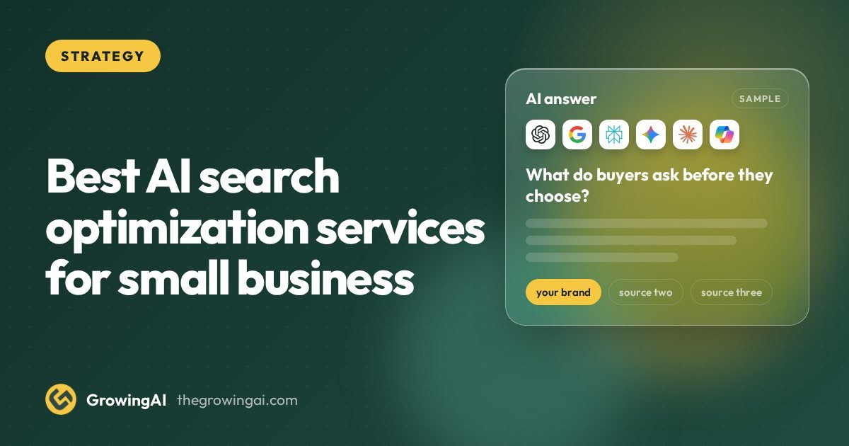 Best AI search optimization services for small business: what to buy first