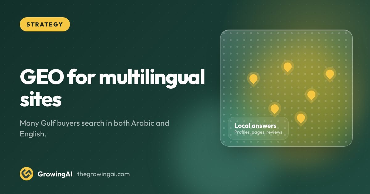 GEO for multilingual sites: working in Arabic and English