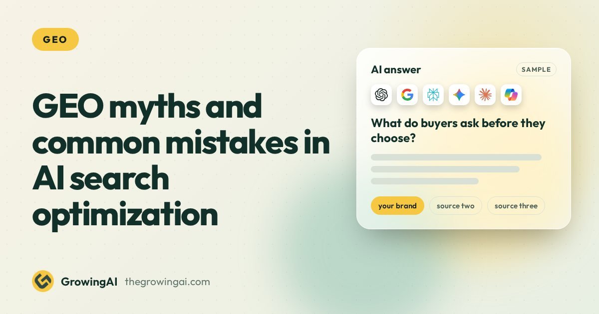 GEO myths and common mistakes in AI search optimization