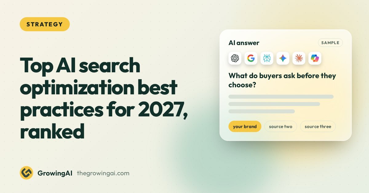 Top AI search optimization best practices for 2027, ranked